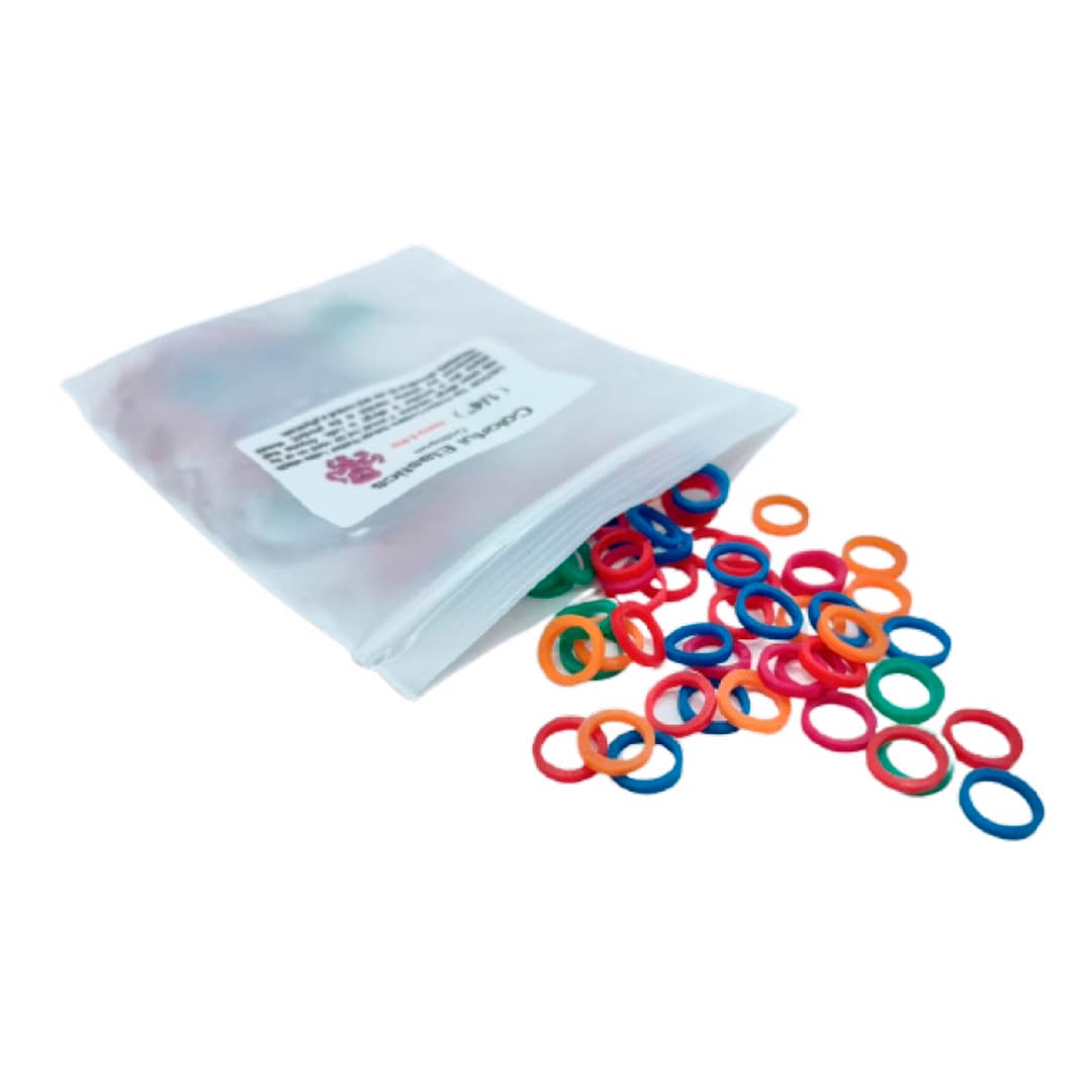 ELASTICOS INTRAORALES MULTICOLOR 1/4 (6.5 OZ) SOBRE CON 100 PIEZAS