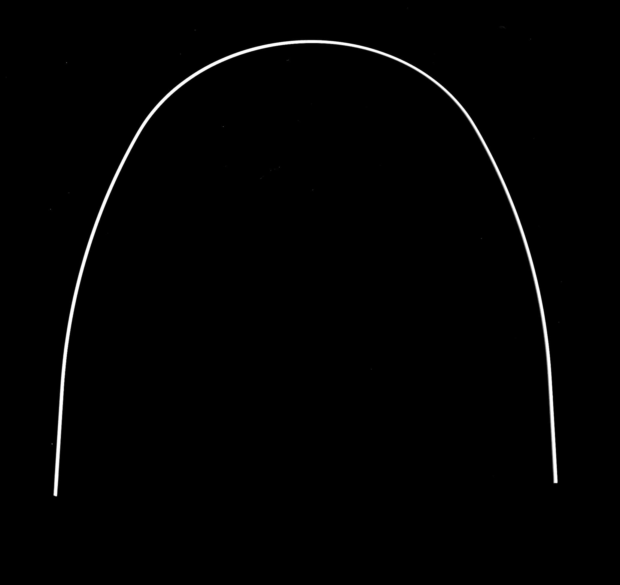 ARCO NITI ESTETICO SUPERIOR BLANCO FORMA OVAL.017X.025 1 PIEZA
