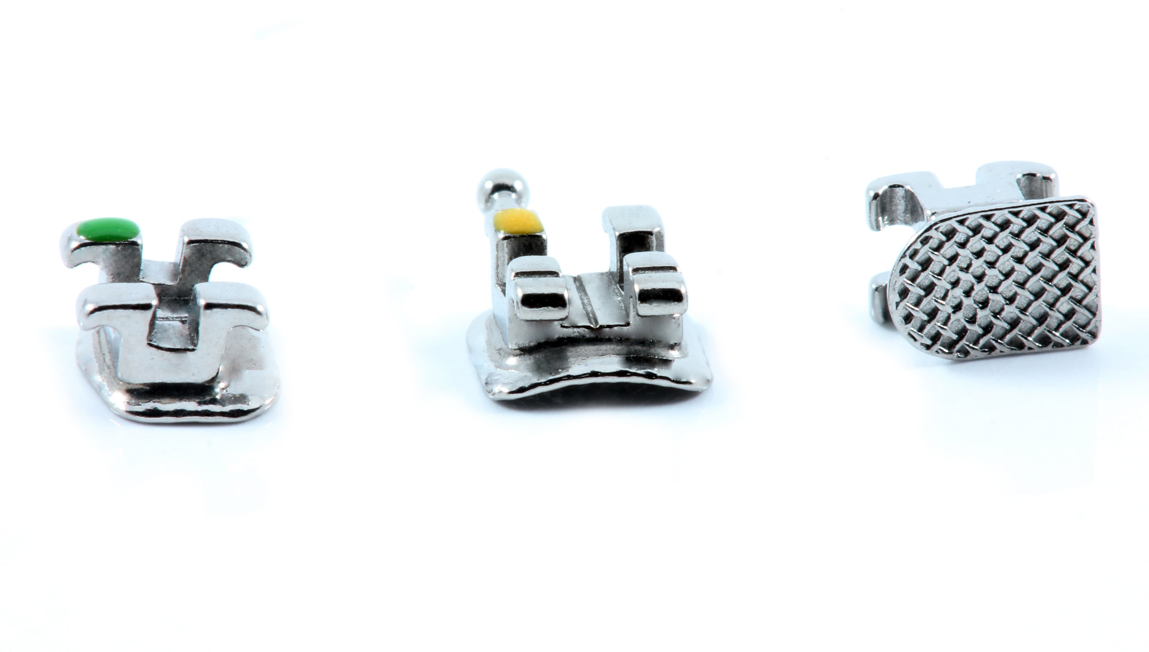 BRACKETS METALICOS MIM CONFORT EDGEWISE .022 GANCHOS 3,4,5 1 JUEGO