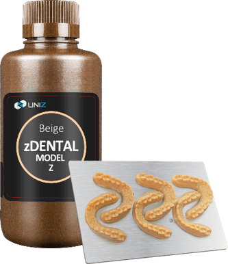 RESINA PARA IMPRESION DE MODELOS 3D ZDENTAL MODELO Z BEIGE 1 PIEZA
